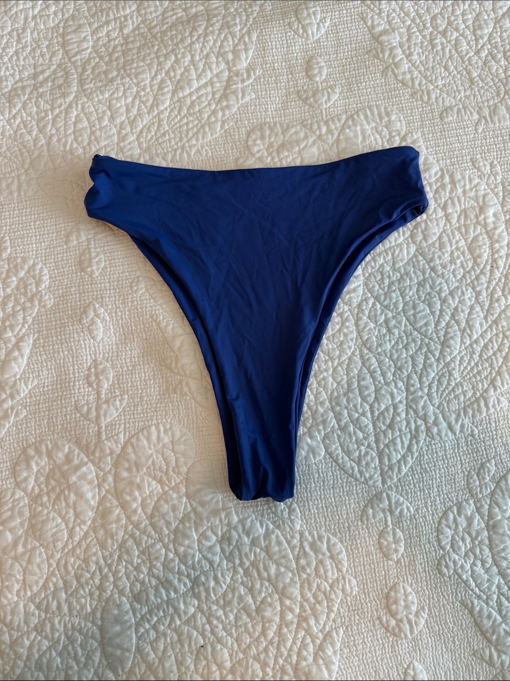437 Swim - High-Rise Cobalt Blue Bikini Bottom